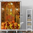 thumbnail image 2 of Farmhouse Fall Shower Curtain Havest Pumpkins Fabric Bath Curtains Autumn Sunflower Bathroom Decor with Hooks 60Wx72L Inch, 2 of 6