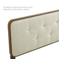 thumbnail image 6 of Modway Collins Tufted King Fabric and Wood Headboard in Walnut/Beige, 6 of 9