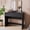 Black, variant on Vanity Desk, Makeup Vanity Desk with 2 Drawers and Storage Desktop Space, Modern Makeup Vanity Dressing Table with Curved Profile Design, Black Makeup Computer Writing Desk for Home Office Bedroom