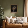 thumbnail image 4 of Framed Vintage Floral Wall Art, Rustic Dark Moody Flower Paintings Wall Decor, Retro Farmhouse Botanical Pictures Canvas Prints Neutral Aesthetic Home Decor for Living Room Bedroom 12x16 inch, 4 of 18