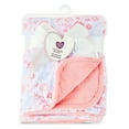 thumbnail image 2 of (2 pack) Parent's Choice Baby Girl Premium Ultra Soft Plush Floral Blanket, 30" x 40", 2 of 9