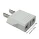 thumbnail image 2 of Adaptadores de enchufe europeos a americanos (paquete de 2) de Accaprate, color blanco. Convertidor de Europa, Asia a EE. UU., 2 of 3