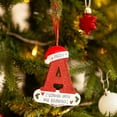 thumbnail image 3 of Personalized Letter Pendant with Bead Lanyard Acrylic Xmas Shiny A-Z Hanging Ornament Party Supplies, 3 of 8