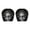 A, variant on Gytml Halloween Themed Car Headrest Covers 2PCS Soft Stretch Dark Art Face Auto Head Pillow Covers For Most Vehicle Seats Decor(B-11.02"X10.24")