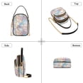 thumbnail image 3 of FORMRS Crossbody Bag for Women Quilted Travel Shoulder Cell Phone Purse with Chain Strap Handbag, Elegant Marble Pattern, 3 of 7