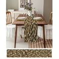 thumbnail image 6 of Hokiten Table Runners 108 Inches Long Dress Scarves, Leopard Prints Farmhouse Coffee/Dining/Kitchen Table Runner for Living Room, Modern Geometric Animals Textured 13x108 Inch, 6 of 7