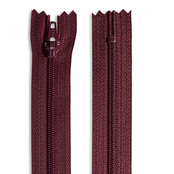 11 inch Nylon Coil Zipper 11” Maroon Zippers for Sewing Zipper Maroon Crafts