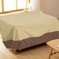thumbnail image 3 of Bench Cover Oxford Patio Sofa Dust Protector protector garden furniture Garden Couch Cover Outdoor Furniture Protector, Beige and Coffee, 3 of 9