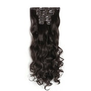 Onedor 20" Curly Full Head Clip in Synthetic Hair Extensions 7pcs 140g (6)