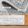 thumbnail image 5 of ReaLife Machine Washable Rug - Stain Resistant, Non-Shed - Eco-Friendly, Padded, Family & Pet Friendly - Premium Recycled Fibers - Distressed Boho Medallion - Ivory, 2'6" x 6', 5 of 13