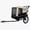 Black / Beige, variant on FunMay Extra Large 2-in-1 Bike Trailer & Push Cart for Pets, Black/Grey