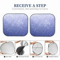 thumbnail image 6 of Haiem Glittering Blue Purple Car Windshield Sun Shade (2 Pieces) Foldable Windshield Sun Shade Car Accessories for Truck SUV Pickup-Small, 6 of 7
