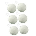 thumbnail image 4 of 6 bolas navideñas blancas con cuerda para decorar, hogar y fiestas. 4 cm, 4 of 9