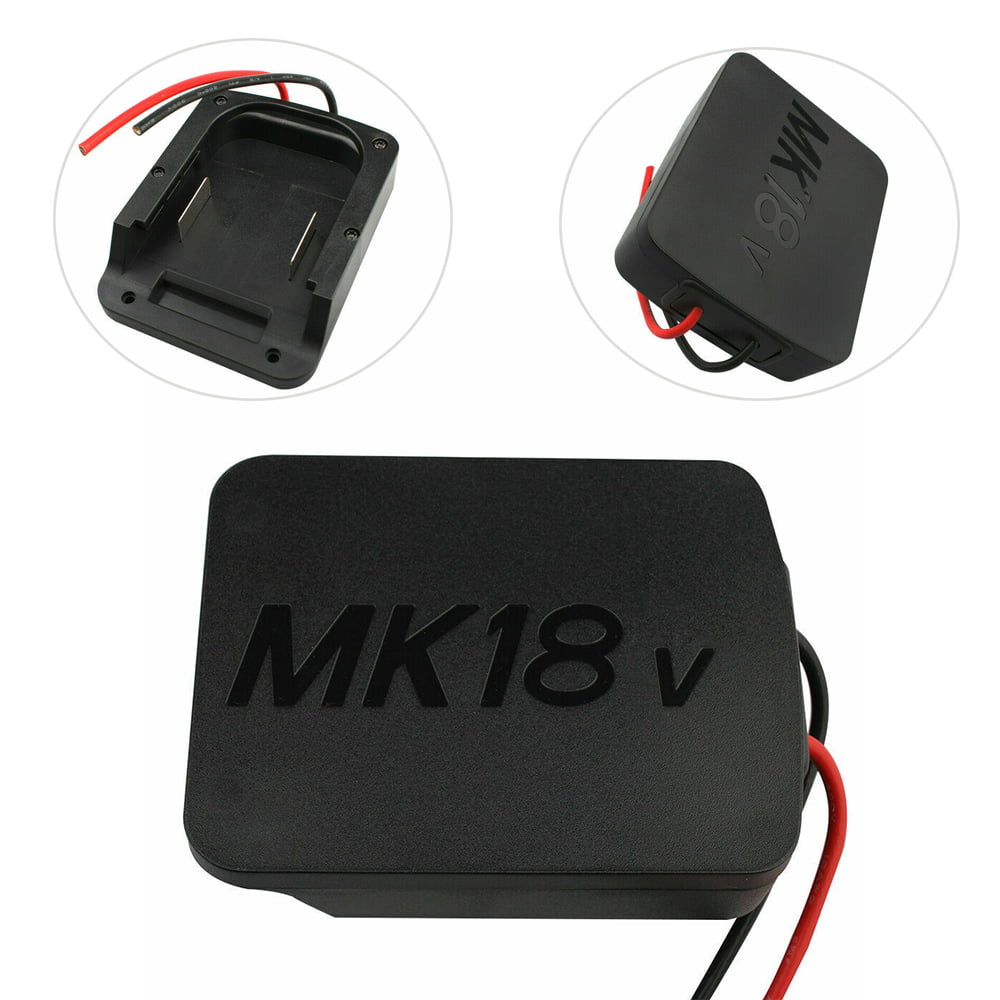 Accessories Adapter Black For Makita 18V Li-ion Battery 12 Gauge Robotics 