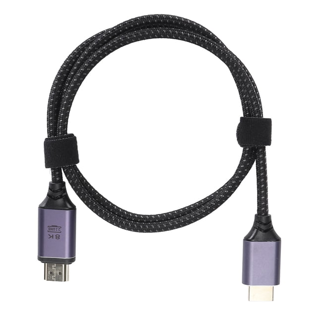 Connector, HDTV 2.1 Video Cable UHD 8K 60Hz 48Gbps High Speed HD Multimedia Interface Adapter Cable with LED Indicator for Laptop HDTV