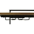 thumbnail image 6 of Benzara Kitchen Mobile Serving Bar Cart with Shelves And Wine Glass Holder-Color:Black/Brown, 6 of 10
