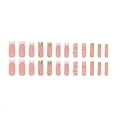 thumbnail image 2 of 24 Pieces Wearable Nail Piece Sweet Nail Patch Removable Nail Fake Nail Stereo Peach Blossomss Wearable Nail Long, 2 of 5