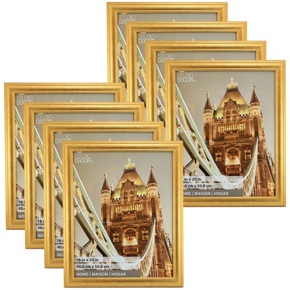 Studio Decor Vintage Gold 16" x 20" Frame, Home Collection, 8 Pack