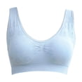 thumbnail image 5 of WRKEKC Wireless Bras for Women, Women's Solid Color Backless Sexy Seamless Beautiful Back Underwear Everyday Bras, 5 of 5
