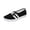 Black_009, variant on gzxflxpge Women's Striped Canvas Casual Shoes, Low Top Lace Up Lightweight Walking Sneakers White 5.5(CN-36)