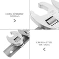 thumbnail image 3 of OULII 1 Set Of Drive Crowfoot Wrench Set Carbon Steel Horn Opened Design Household Projects, 3 of 8