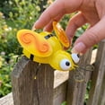 thumbnail image 6 of Whimsical Metal Bumblebee Wall Art Ornament, Hand Painted Cute Cartoon Bee Hanging Sculpture, Weather Resistant Outdoor Fence, Tree, Patio & Indoor Wall Decor,6.29*2.75 in., 6 of 6