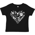 thumbnail image 3 of Inktastic Science Heart Beaker, Book, DNA and Microscope Boys or Girls Toddler T-Shirt, 3 of 5