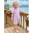 thumbnail image 4 of BemeyourBBs Infant Baby Girls First Birthday Outfit Summer 1 Years Old Birthday Clothes Cute Letters Embroidery Short Sleeve T Shirt Tops with Pockets Shorts 2Pcs Clothing Set, 4 of 9