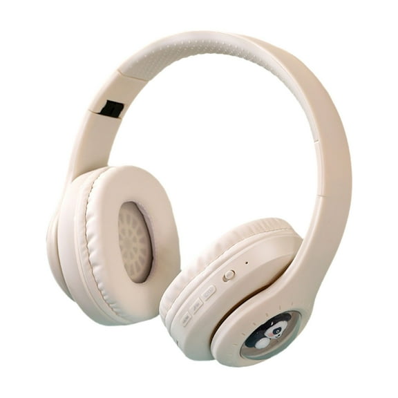 CXALSSY X3 Active Noise Cancelling Headphones, Over-Ear Headphones with Mic for Kids/Adults/Teen/School/TV, White