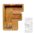 thumbnail image 1 of Dsseng Wooden Piggy Bank  Personalized Letters Coin Bank Piggy Bank  Text Engraved Money Box Wooden Piggy Bank ​Gift for Kids  Christmas Birthday Gift Home Decoration. (J), 1 of 9