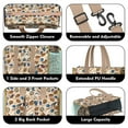 thumbnail image 3 of Teacher Tote Bag,Beige Baseball Gear Pattern Teacher Utility Tote Bag,Large Work Tote Bags for Women with Multiple Pockets,Top Zipper Closure,13.8x10.6x6.7 Inch, 3 of 5