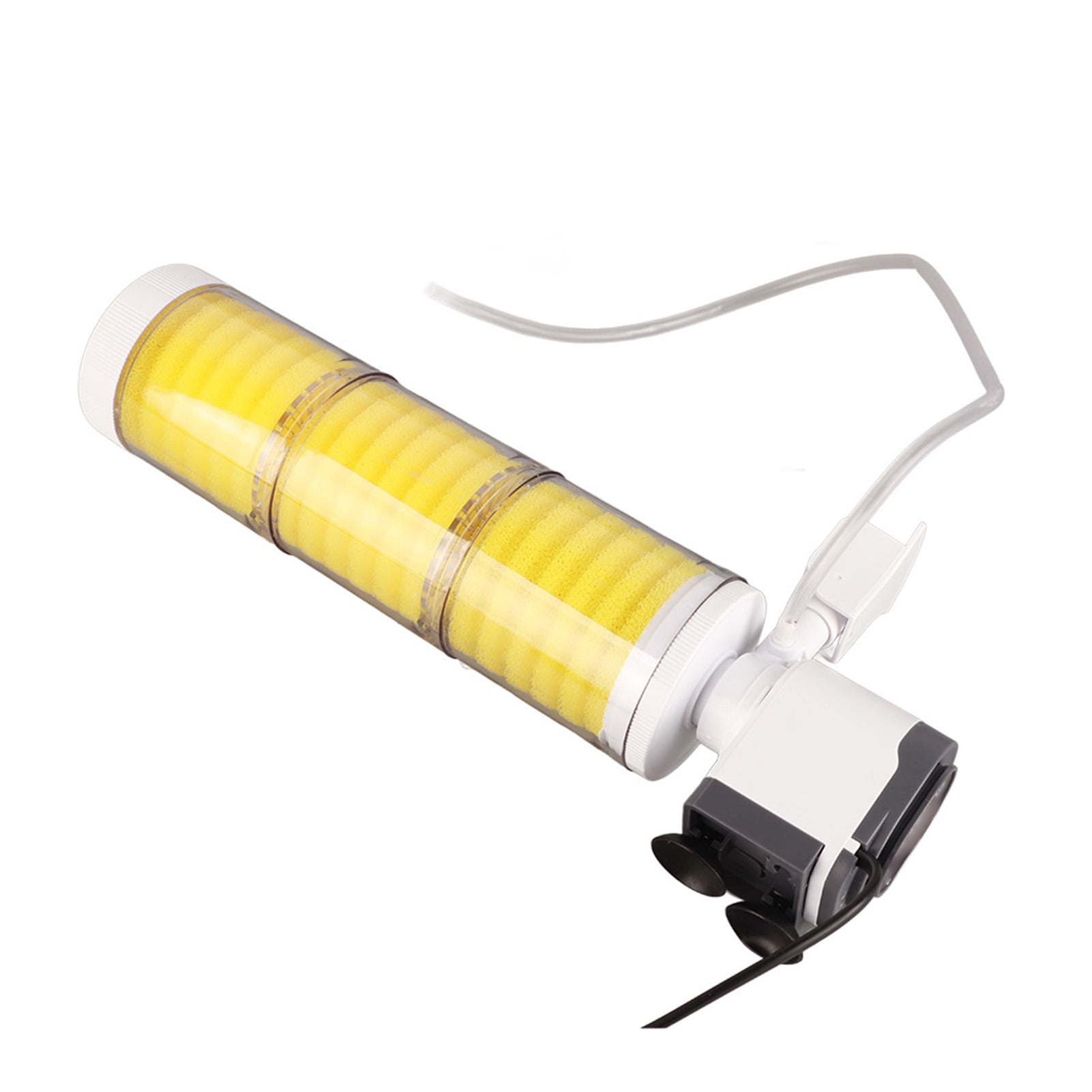 YAHHU 3 in 1 Aquarium Filter Oxygen Air Pump Submersible Fish Tank Water Pump Tools (WP-3300B), Corded Electric Internal Multi-Stage Filtration System for Aquatic Pets