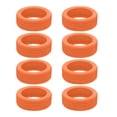 thumbnail image 1 of Maytalsory Ensemble de 8 Manchons de Roue de Bagage Faciles à et Réduisent le Bruit Décoration de Valise Gel de Silice Résistant à l'Usure orange, 1 of 6