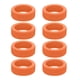 thumbnail image 2 of Qarigey 8 pack/lote funda protectora de silicona para ruedas de equipaje fácil de limpiar y reducir el ruido Envolturas para manijas de equipaje naranja, 2 of 6