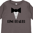 thumbnail image 4 of Inktastic Ringbearer Mock Tux Wedding Tuxedo Boys Long Sleeve Toddler T-Shirt, 4 of 5