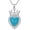 Style 1, variant on Heart Turquoise Necklace for Women 925 Sterling Silver Turquoise Jewelry Anniversary Birthday Gift Christmas Gift for Mother With 18+2inches Chain