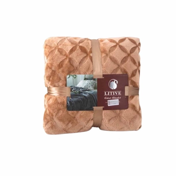 Cubierta de Sofá Al Aire Libre Manta Faray de Terciopelo de Leche, Poliéster Azul 100x150cm Portátil Ligero sin Derramamiento para la Decoración de Viaje de Picnic Cubierta de Sofá de Terciopelo