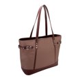 thumbnail image 3 of McKlein ARIA, Ladies' Tote, Nano Tech-Light Nylon with Leather Trim, Khaki (17564), 3 of 7