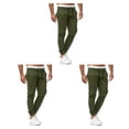 thumbnail image 1 of Pantalones de hombre Qarigey casual Elegante Multi-bolsillo Verde XXL, 1 of 6