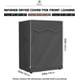 thumbnail image 2 of outdoor Washing Machine And Dryer Cover, Waterproof Washing Machine Cover With Front Opening (black, 60 X 60 X 85 Cm) L, 2 of 5