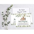 thumbnail image 4 of Inkdotpot 30Jungle Animals Gender Neutral Baby Shower Book Request Cards Bring A Book Instead Of A Card Baby Shower Invitations Inserts Games, 4 of 6