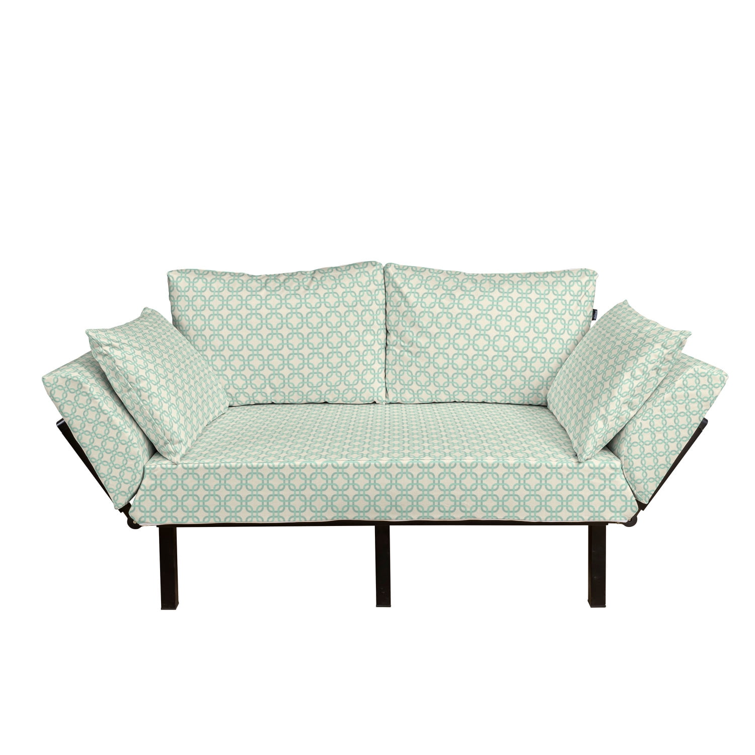 Monochrome Abstract Floral Repeating Motifs in Square Shape with Waves Black and White Loveseat Daybed with Metal Frame Upholstered Sofa for Living Dorm Ambesonne Black and White Futon Couch Monochrome Abstract Floral Repeating Motifs in Square Shape with Waves Black and White Loveseat Daybed with Metal Frame Upholstered Sofa for Living Dorm Ambesonne Black and White Futon Couch