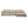 thumbnail image 3 of Baxton Studio Agnew Contemporary Light Beige Microfiber Right Facing Sectional Sofa Light Beige, 3 of 3