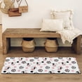 thumbnail image 4 of White Cow Dot Pattern Bathroom Rugs Mat,Non Slip Microfiber Bathroom Rug,Rubber Backing,Soft Bathroom Mats for Bathroom Floor,Tub and Shower,47x17in(120x43cm), 4 of 5