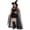 Black, variant on Helii Witch Hat and Cape Set for Women Lightweight Tulle Hooded Cloak with Lace Trim Hat Bow Star Pendant Halloween Cosplay Costume Party Photo Prop Purple Black One Size