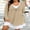 Apricot, variant on Plus Size Women’s Long Sleeve V-Neck Zipper Dress Autumn/Winter 1X-5X