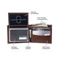 thumbnail image 4 of Billetera de cuero Tommy Hilfiger TH para hombre pliegue fino color canela, 4 of 5