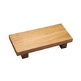 thumbnail image 2 of Wooden Pedestal Stand Rustic Footed Tray for Table Wedding Kitchen Counter, 2 of 8