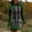 Army Green, variant on Women's Skeleton Print Dress, Round Neck Long Sleeve with Lace Detail, Slim Fit Mini for Halloween Party