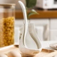 thumbnail image 2 of Ceramic Spoon Rest Coffee Spoons Storage Shelf Kitchen Eating Scoop Crunch Cup Vertical Ladle Holder Mixing, 2 of 6